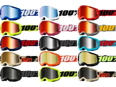 100% Strata 2 Goggles Tinted Lens Motocross Off-Road MX ATV UTV '21 Dirt Bike • $40