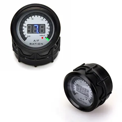 1Pcs 2  52mm Car Blue LED Digital Air Fuel Ratio Gauge Meter Wideband 20:1~10:1 • $21.73