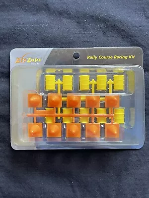 BRAND NEW MINT! ZipZaps RALLY COURSE RACING KIT Orange Cones & Yellow Drums • $9.95