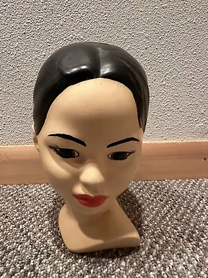 Vintage Marwal Chalkware Statue /Head Bust Of Hawaiian/Polynesian Young Woman • $0.99