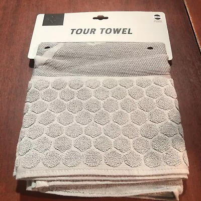 Callaway Tour Towel. Grey. 35”x 20”. Quick Snap Attachment. NEW • £26.95
