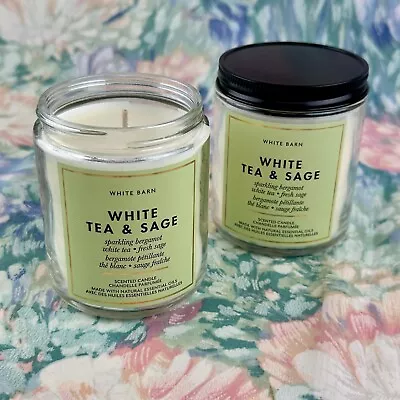 NEW 2-Pack White Tea & Sage 7 Oz Single Wick Jar Candle Bath & Body Works • $14.99