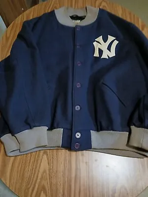 Mitchell And Ness New York Yankees Authentic 1939 Men's Wool Dugout Jacket 4x • $350