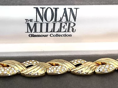 Nolan Miller - Glamour Collection - 'Gold' 8  'Diamond' Bracelet- Stunning! • $45