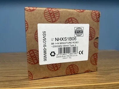 Wylex B6 Miniature RCBO NHXS1B06 B Curve 6amp • £19.95