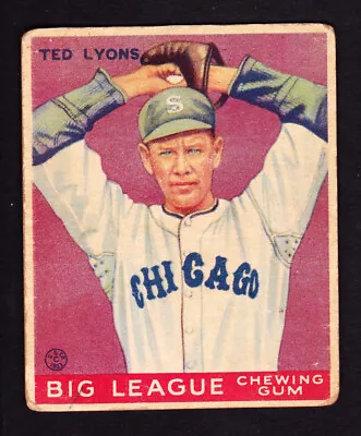 1933 Goudey #7 Ted Lyons White Sox • $100