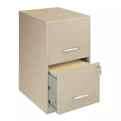 Cabinet File Metal Drawer Storage Office Steel Vintage Vertical Modern Beige New • $107.78