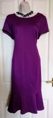 BNWT  50s Pinup Style Fishtail Dress Sz 16 Sexy Office Vamp  • £16