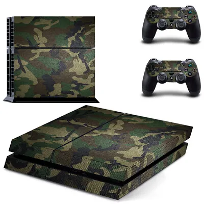 $16.62 • Buy Camo Wrap Skin Sticker Cover For Sony PS4   4 & 2 Controller Skins