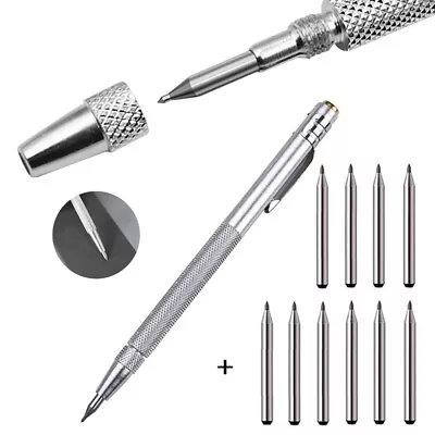 11PCS Tungsten-Carbide Tip Scriber Engraving-Pen Marking-Tip For Glass Ceramic • $8.22