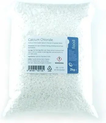 Calcium Chloride - 2kg Dihydrate Flakes • £26.45