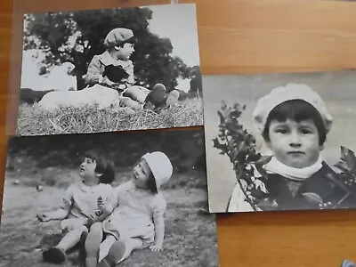 Lot Larger Sized Vintage Photographs Of Children & Jack Russell Dog (JAC) Durham • £6