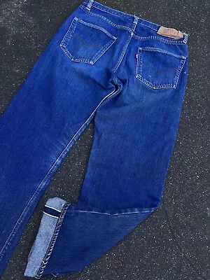 Vintage RARE 60s 70s Levis 501 Denim Jeans Mens Selvedge No 6 Button USA CLEAN • $800