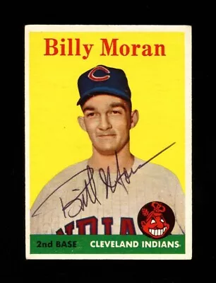 1958 Topps Bill Moran #388 Indians Signed Autograph Vintage • $19.99