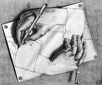 £25.99 • Buy MC Escher Drawing Hands Giclee Fine Art Print Paper Canvas Large Various Sizes