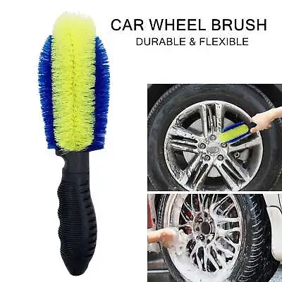 Car Vehicle Wheel Care Cleaning Brush Tyre Tire Rim Clean Scrub Cleaner Tool • $14.95