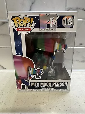 Funko POP! Icons: MTV Moon Person #18 (Rainbow) - Vinyl Figure • $14.99