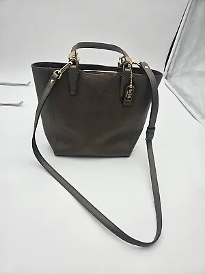 GUC Coach Bronze 29001 Saffiano Leather Mini North South Tote Bag Purse Handbag • $49.99