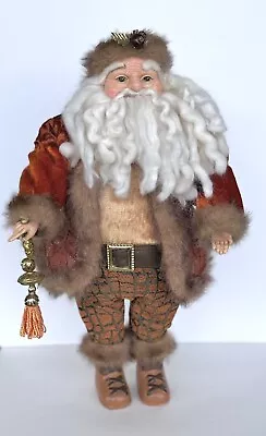 Vintage Old World Christmas SANTA Gold And Rust 16” Tall • $24.99