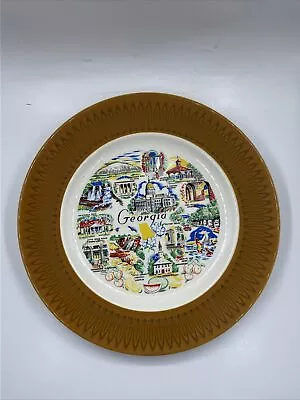 Vintage 10  Souvenir Display Georgia State Plate  Made By Morocco USA • $7.20