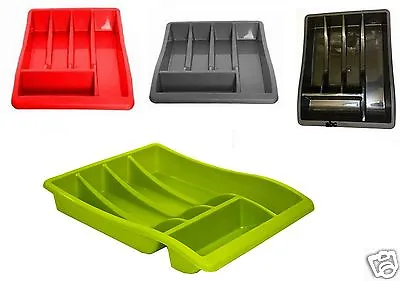 £5.49 • Buy 5 Compartment Cutlery Tray Organiser Tidy Holder Storage Insert Drawer Kitchen
