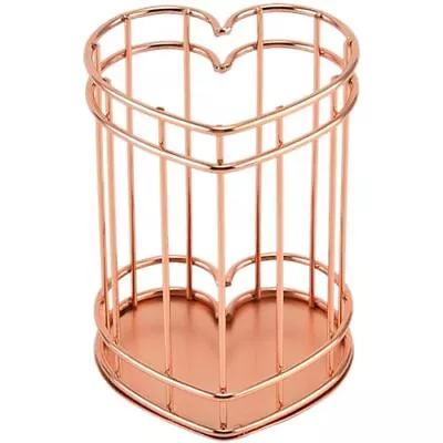 Pen Holder Stand For Desk Desk Organizer Makeup Brush Holder For Rose Gold • $11.73