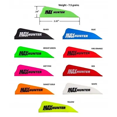 100 AAE Max Hunter 2.1  Vanes CUSTOM! Arrow Blue Red Orange Green White Gold • $15.99