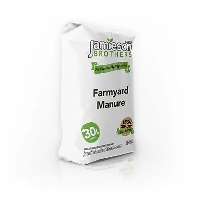 Jamieson Brothers® Farmyard Manure 30L - Enriched Mulch Horse And Chicken Manure • £16.99