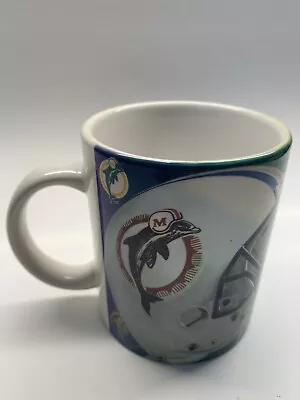 Vintage Miami Dolphins Ceramic Coffee Mug Cup NFL 1995 Xpres Corp New Old Stock • $11.87