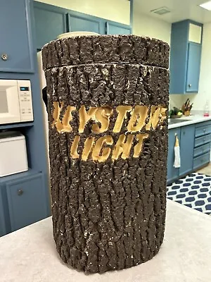 Vintage Keystone Light Beer Tree Stump Log Cooler 20.5  Very Cool • $80.99