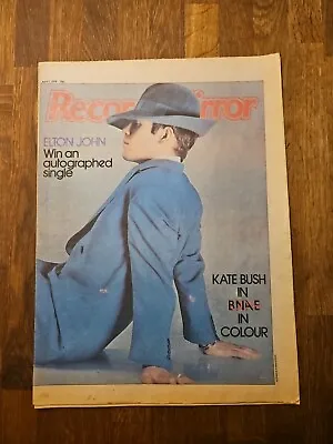 Record Mirror Newspaper April 1st 1978 Elton John Cover Kate Bush • $22.38