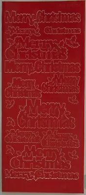 Outline Sticker - Merry Christmas - 175200 Rd/rd • $2