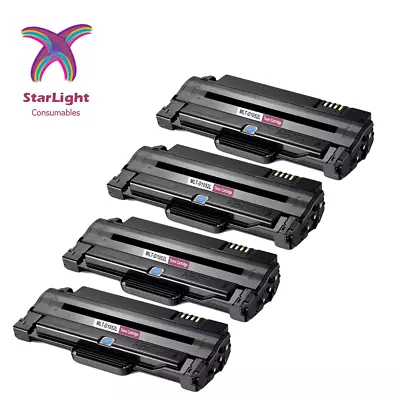 4 X Black Toner MLTD1052L Compatible With Samsung ML1910 ML1915 2525 2525W 2545 • £40.99