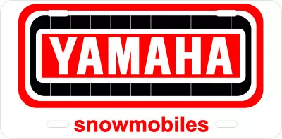 Vintage Yamaha Track Snowmobile Logo Novelty License Plate (073) • $12