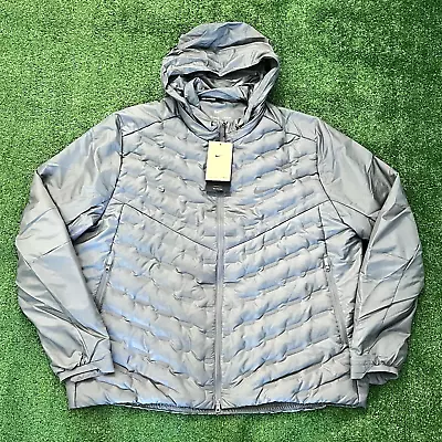 ($275) Nike Therma-FIT ADV AeroLoft Repel Down Running Jacket XL Grey FB7556-084 • $239.82