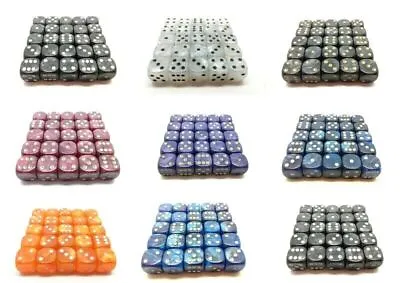 12mm D6 Spot Dice. Pearl Effect. SIX Sided. Packs Of 25. Various Colours • £4.39