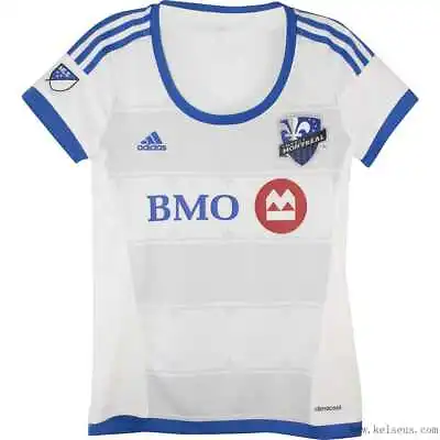 MLS BMO Montreal Impact AUTHENTIC Adidas Ladies Womens Away White Jersey S-XL • $29.99