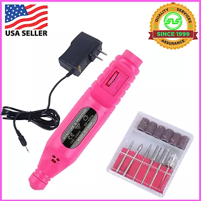 Electric DRILL NAIL File Acrylic Art Bits Manicure Pedicure Portable Machine Kit • $8.47