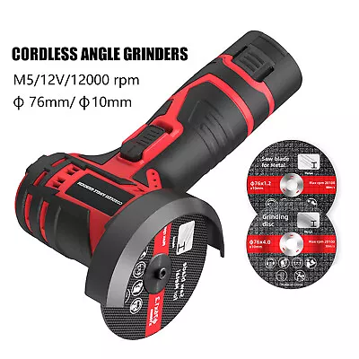 £38.39 • Buy 12V Micro Cordless Angle Grinder Brushless Cut Off Hand Tool Polishing Grinding