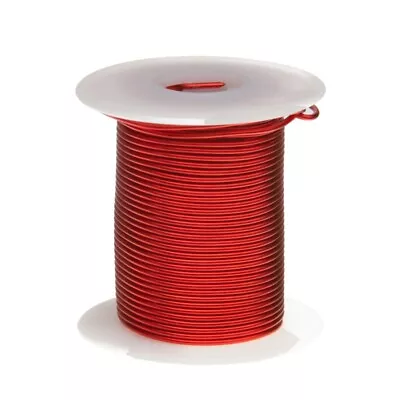 15 AWG Gauge Heavy Copper Magnet Wire 8 Oz 50' Length 0.0603  155C Red • $18.31