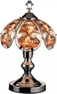 OK Lighting  14   Touch Lamp With Race Car Drivers Black Chrome  • $98.14