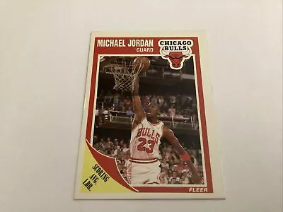 Michael Jordan 1989 Fleer #21-Chicago Bulls-NBA BASKETBALL • $10