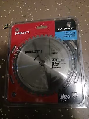 Hilti 6 1/2  X 5/8  40 Teeth Steel Cutting Circular Saw Blade - #2014798 • $40