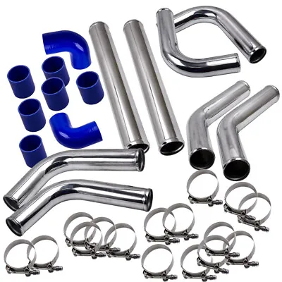 2.5  UNIVERSAL TURBO INTERCOOLER PIPING KIT W/PIPE With BLUE HOSES • $82.50