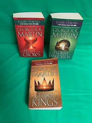 Games Of Thrones Books-  Class Of Kings/Feast For Crows & Storm Of Swords • $8