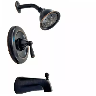 Moen 82910BRB Banbury Tub & Shower Faucet Set WITH VALVE - Mediterranean Bronze • $69.97