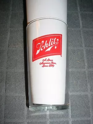 VINTAGE SCHLITZ BEER GLASS 14oz   A GREAT AMERICAN BEER SINCE 1849  5.25  TALL • $10.99