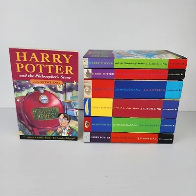 Harry Potter Books Set By J.K. Rowling Collectable Paperback - 1 First Edition • $129