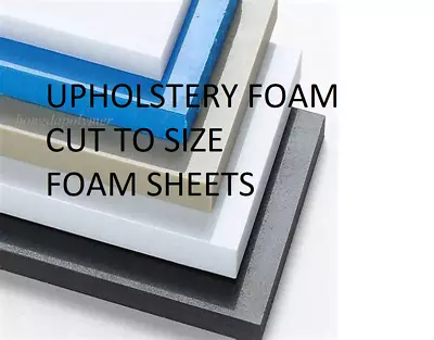 £4.99 • Buy  FOAM CUT TO SIZE THICKNESS ,CUSHION SOFA BEDS, Sofa Cushions