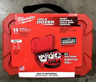 Milwaukee 49-22-4036 Hole Dozer General Purpose Bi-Metal Hole Saw Set (14-Piece) • $24.95